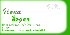 ilona mogor business card